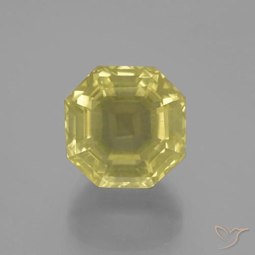 9.99ct 天然 中黄色 石英, 祖母绿式切割, VS