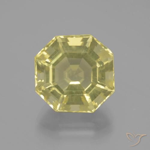 9.55ct 天然 拉古纳黄 石英, 祖母绿式切割, VVS