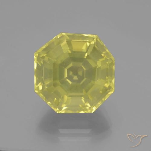 10.36ct 天然 拉古纳黄 石英, 祖母绿式切割, VVS-VS