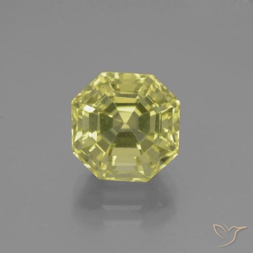 4.55ct 天然 淡黄色 石英, 祖母绿式切割, VVS