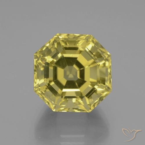 16.49ct 天然 中浅黄色 石英, 祖母绿式切割, VVS-VS