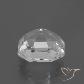 8.22克拉天然白色石英，祖母绿式切割，12.6×12.5毫米，VVS