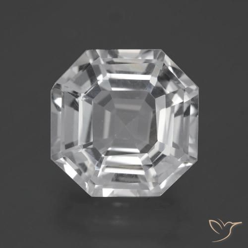 10.26ct 天然 清晰的白色 石英, 祖母绿式切割, VVS