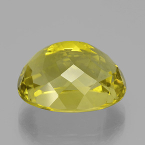 23.75克拉天然黄色石英，椭圆形切割，19.9×16.6毫米，VVS-VS