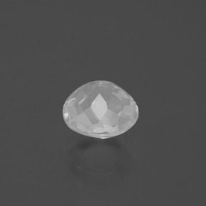 1.84克拉天然白色石英，圆形切割，7.63毫米，VS