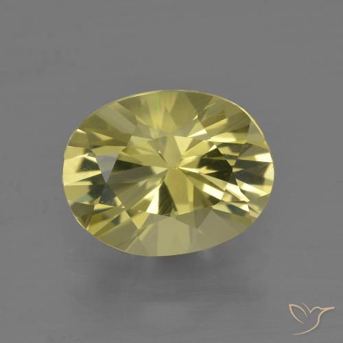 2.73ct 天然 淡黄 石英, 椭圆形, VVS-VS