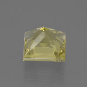 3.82克拉天然黄色石英，方形，9.1×9.1毫米，VVS