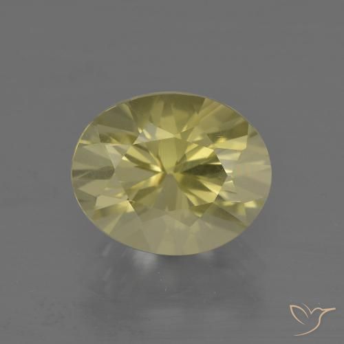 3.50ct 天然 拉古纳黄 石英, 椭圆形, VVS