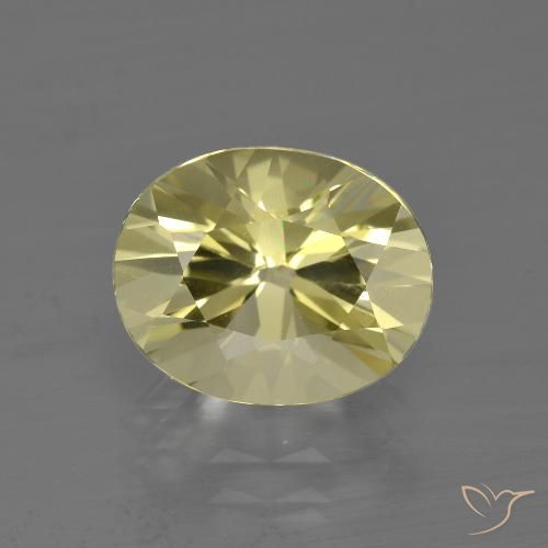 3.08ct 天然 中浅黄色 石英, 椭圆形, VVS