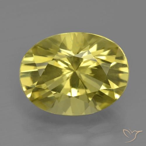6.43ct 天然 淡黄色 石英, 椭圆形, VVS-VS