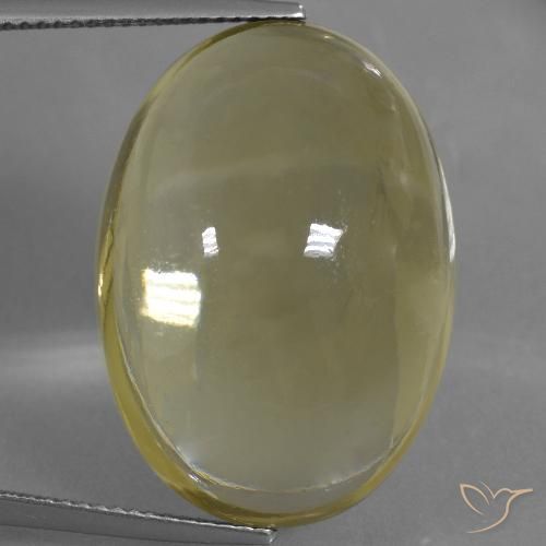 37.92ct 天然 深黄色 石英, 椭圆形, 透明