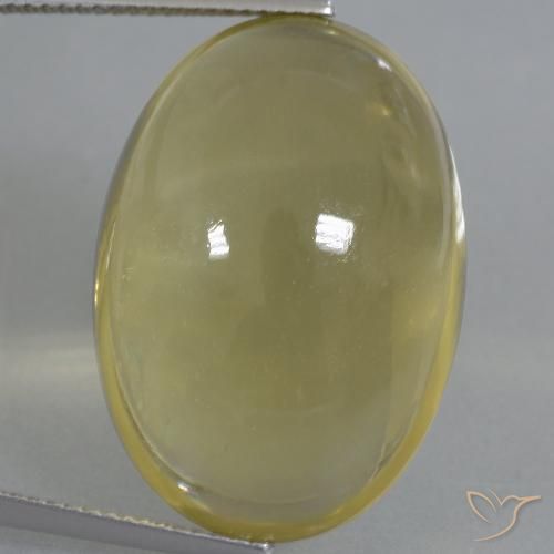 39.77ct 天然 深黄色 石英, 椭圆形, 透明