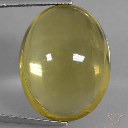 40.17ct 天然 棕黄色 石英, 椭圆形, 透明