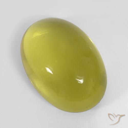 42.25ct 天然 大黄蜂黄 石英, 椭圆形, 透明