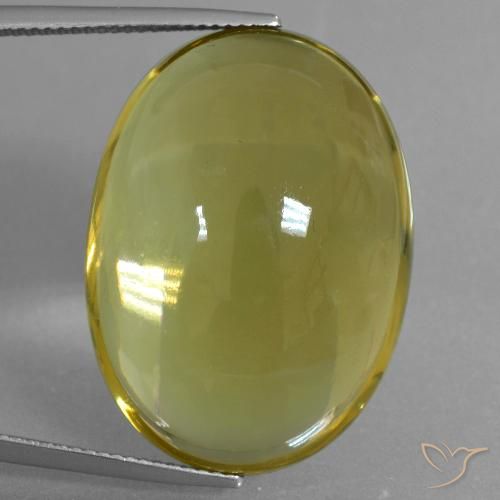 46.61ct 天然 大黄蜂黄 石英, 椭圆形, 透明