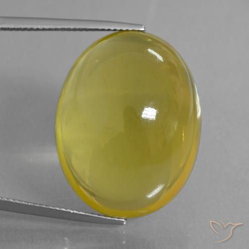 50.56ct 天然 中浅黄色 石英, 椭圆形, 透明