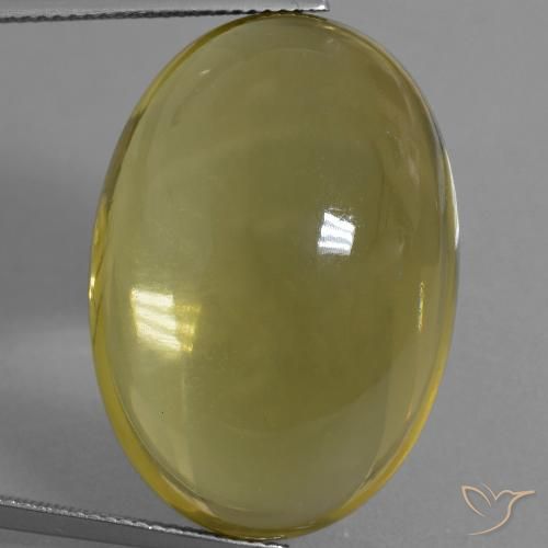 55.39ct 天然 深黄色 石英, 椭圆形, 透明