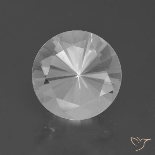 5.17ct 天然 白色 石英, 圆形的, VVS