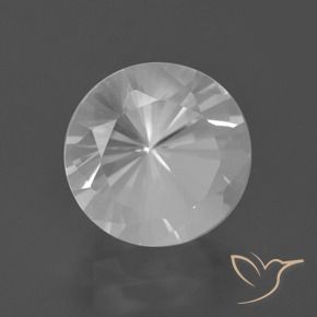 5.63克拉天然石英，圆形的，VVS-VS