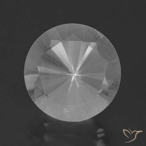 7.05ct 天然 白色 石英, 圆形的, VVS