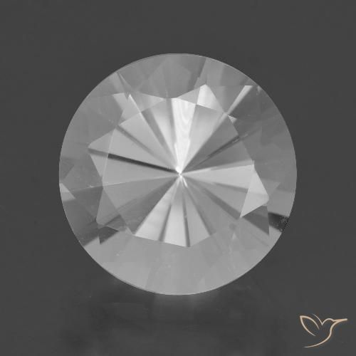 7.29ct 天然 白色 石英, 圆形的, VVS