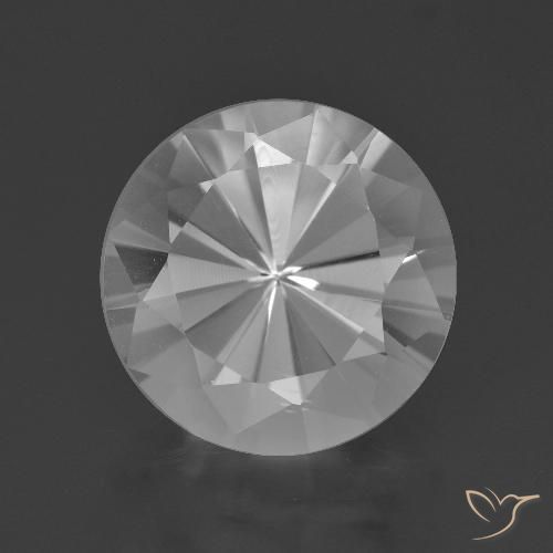 6.27ct 天然 白色 石英, 圆形的, VVS