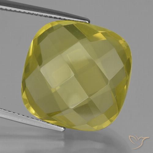 26.94ct 天然 中浅黄色 石英, 软垫, VVS