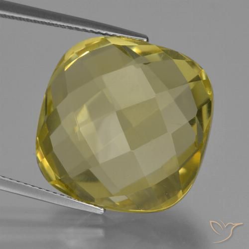 27.43ct 天然 淡黄色 石英, 软垫, VVS