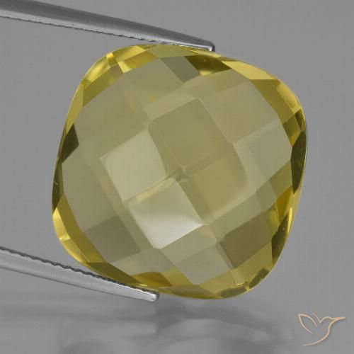 27.07ct 天然 菠萝黄 石英, 软垫, VVS-VS