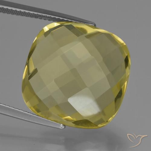 26.72ct 天然 淡黄色 石英, 软垫, VVS