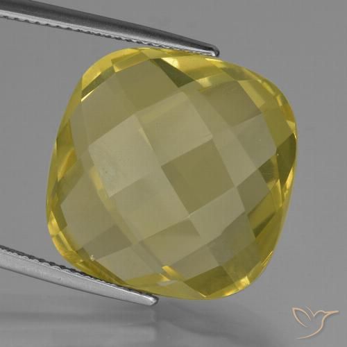 26.79ct 天然 菠萝黄 石英, 软垫, VVS-VS