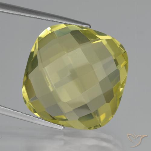 26.45ct 天然 菠萝黄 石英, 软垫, VVS