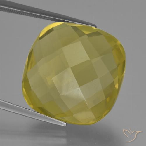 26.50ct 天然 菠萝黄 石英, 软垫, VS