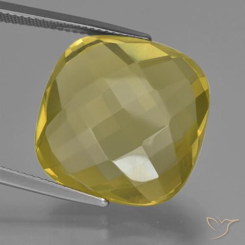 26.30ct 天然 中浅黄色 石英, 软垫, VS
