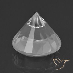 8.90克拉天然石英，圆形的，VVS-VS