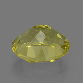 3.59克拉天然黄色石英，椭圆形切割，10.9×9毫米，VS
