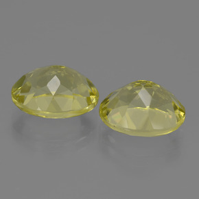 7.36天然黄色石英，椭圆形切割，11×9.1毫米，VVS-VS