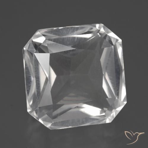11.27ct 天然 清晰的白色 石英, 祖母绿式切割, VVS-VS