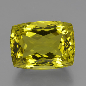 22.65克拉天然黄色石英，垫形剪裁，19.1×14.3毫米，VVS