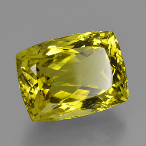 22.65克拉天然黄色石英，垫形剪裁，19.1×14.3毫米，VVS
