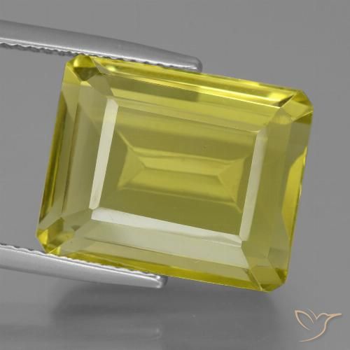 17.54ct 天然 鲜艳的黄色 石英, 祖母绿式切割, VVS-VS