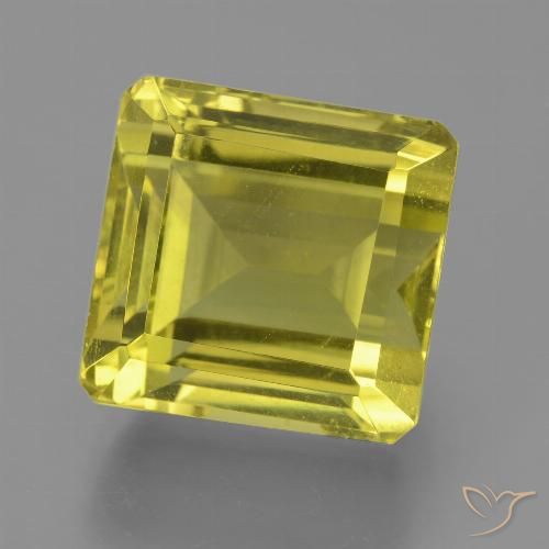 17.49ct 天然 玉米黄 石英, 祖母绿式切割, VVS-VS