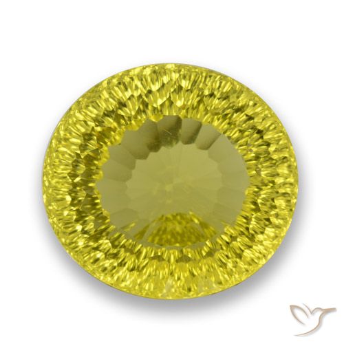 70.69ct 天然 中黄色 石英, 椭圆形, VVS-VS