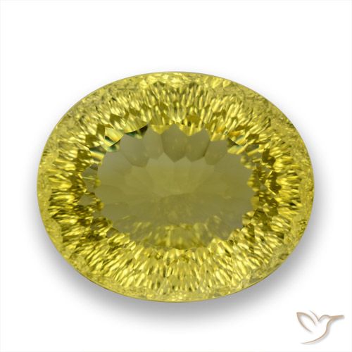 64.36ct 天然 深黄色 石英, 椭圆形, VVS