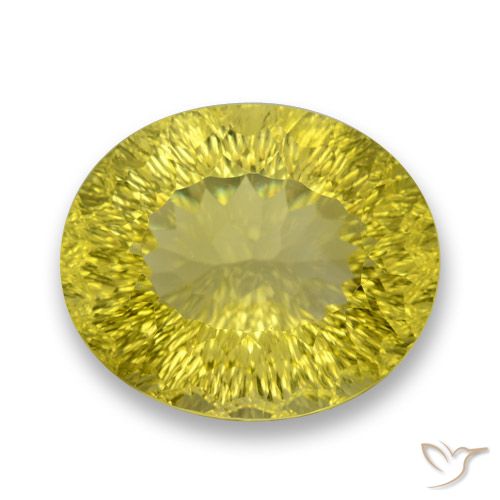 41.57ct 天然 淡黄色 石英, 椭圆形, VVS