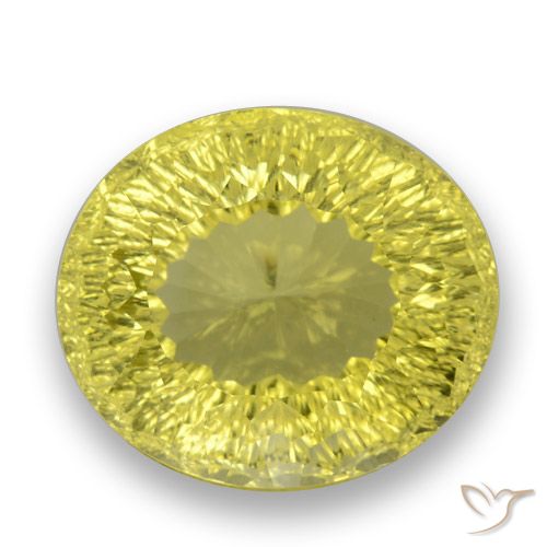 27.80ct 天然 大黄蜂黄 石英, 椭圆形, VVS