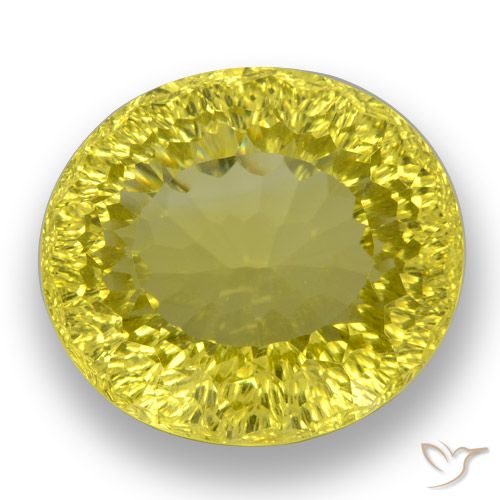 38.26ct 天然 大黄蜂黄 石英, 椭圆形, VVS