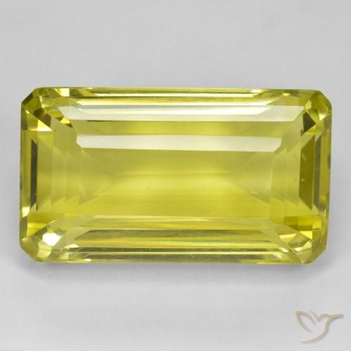 41.42ct 天然 中黄色 石英, 祖母绿式切割, VVS