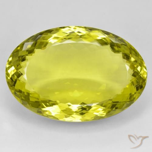 94.12ct 天然 鲜艳的黄色 石英, 椭圆形, VVS