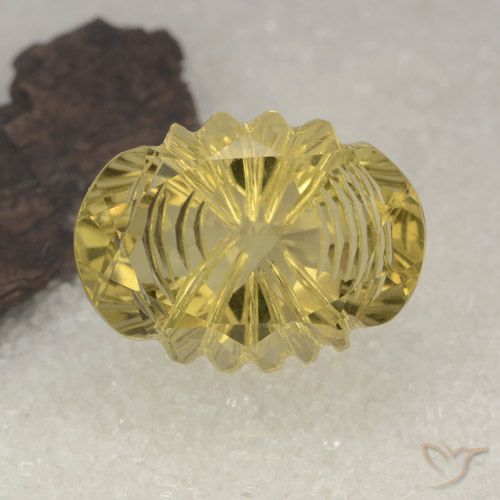 14.86ct 天然 中金 石英, 椭圆形, 透明